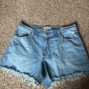 Abercrombie & Fitch Light Blue Jean Shorts